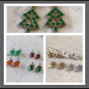 Xmas Holiday Earrings (9 sets)